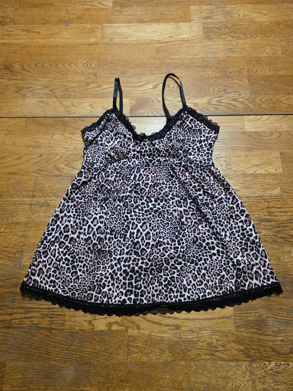 Marilyn Monroe Lace Trim Brown Pink Hue Leopard Camo Print Cami Top